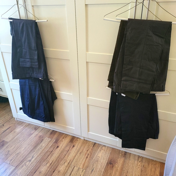 Bundle of 8 pairs of pants like-new condition 34W30L BR and Armani - Picture 1 of 13